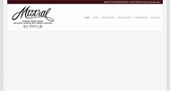 Desktop Screenshot of mistralrestaurant.com