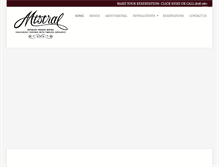 Tablet Screenshot of mistralrestaurant.com